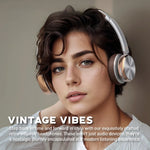 Sansui Retro Style Wireless Active Noise Cancellation Headphones