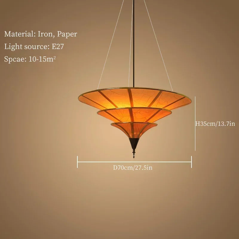 Asian Hanging Teahouse Lamp