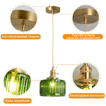 Green Crystal Pendant Chandelier