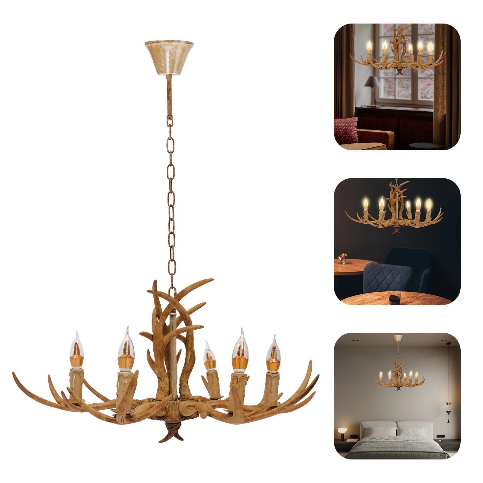 Retro Antler Chandelier