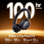 Baseus Inspire Wireless Headphones with Adaptive Noise Cancellation & Hi-Res Audio