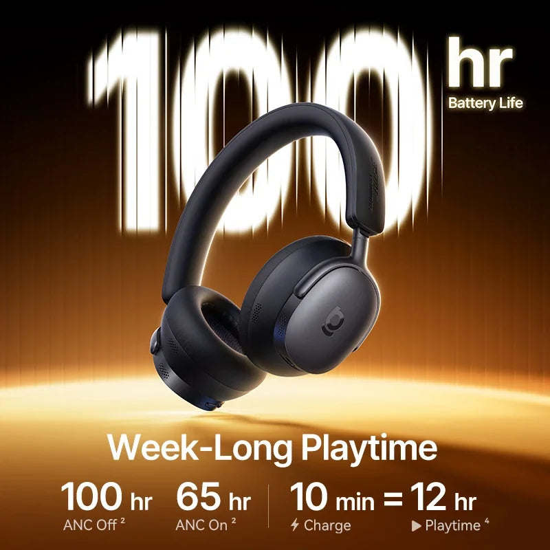 Baseus Inspire Wireless Headphones with Adaptive Noise Cancellation & Hi-Res Audio