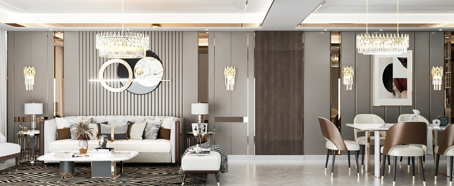 Luxury Rectangle Crystal Chandelier