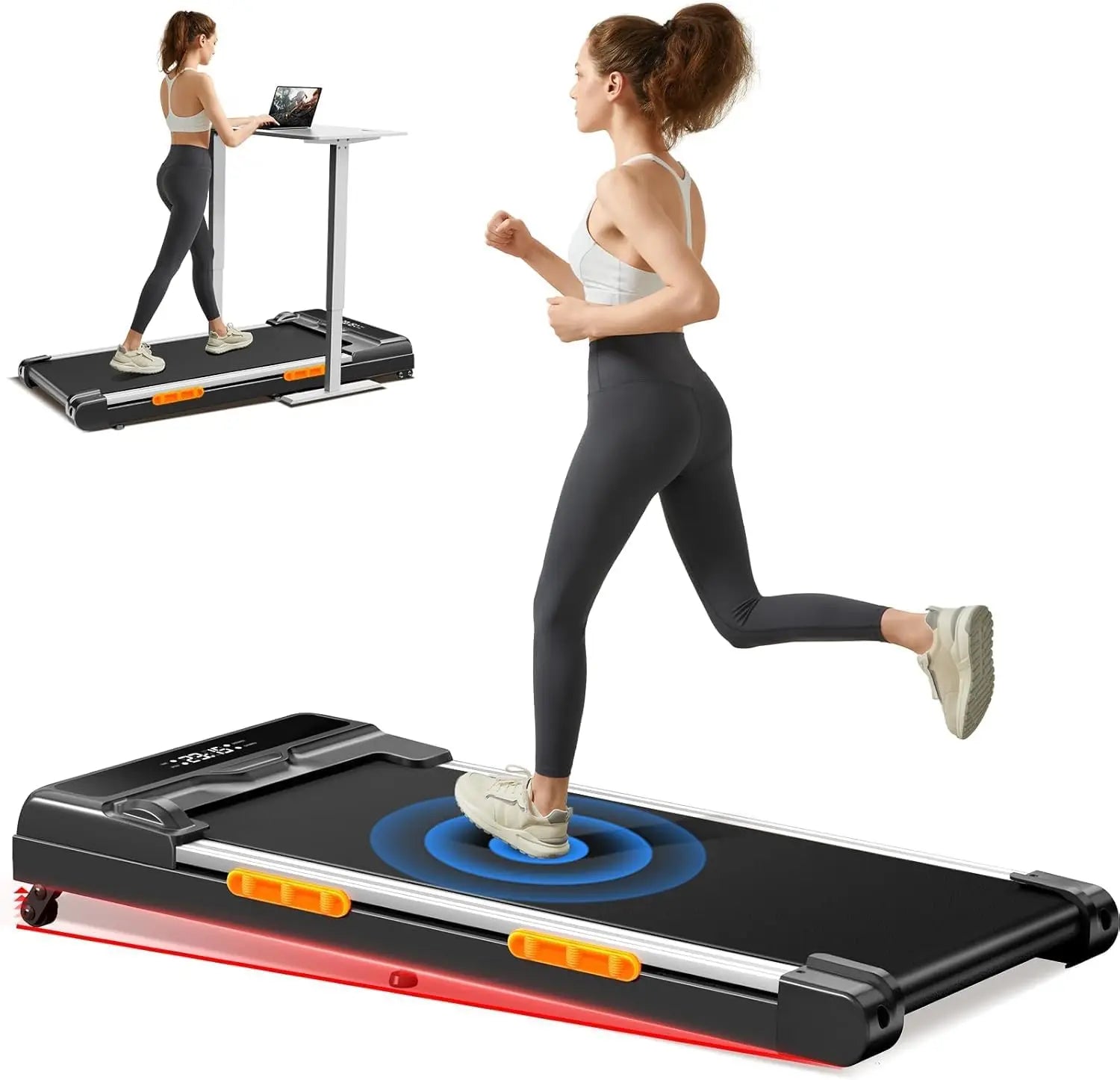 Under Desk Treadmill With Incline & Triple Shock-Absorbing System