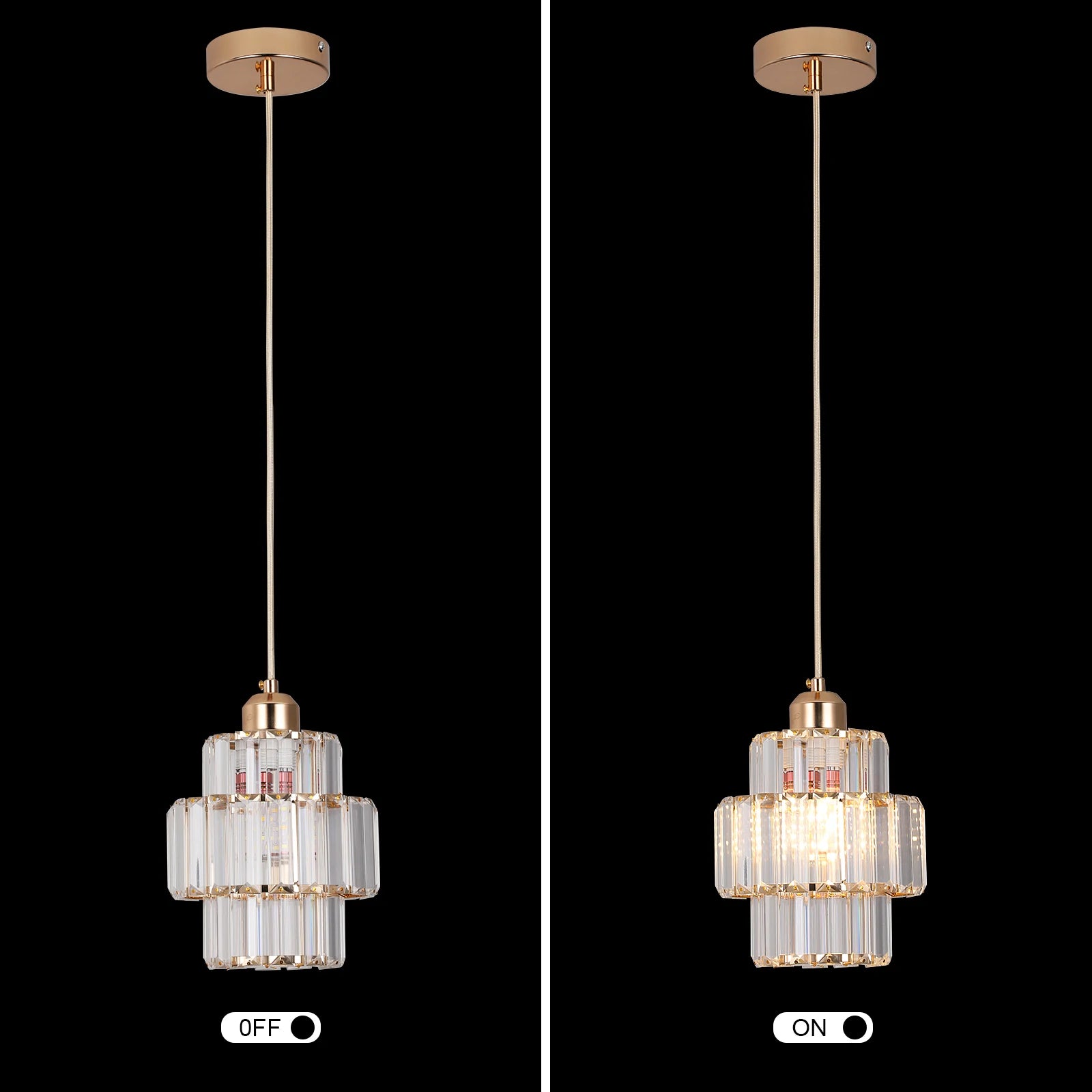 Green Crystal Pendant Chandelier