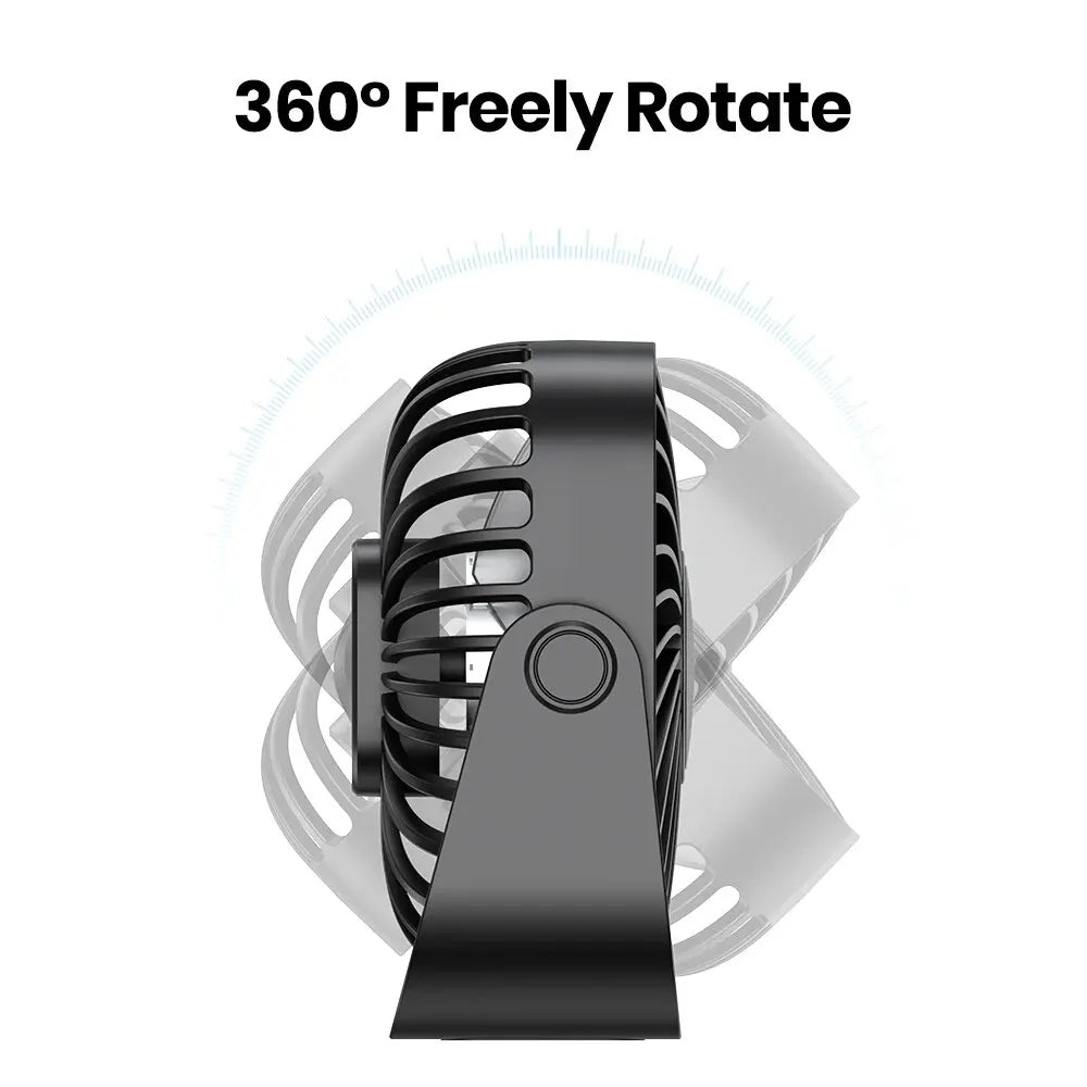 Ultra Quiet 360° Desk Fan