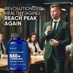 NAD+ and Resveratrol Supplement for Cellular Regeneration, Natural Energy Support, Focus and Memory Health