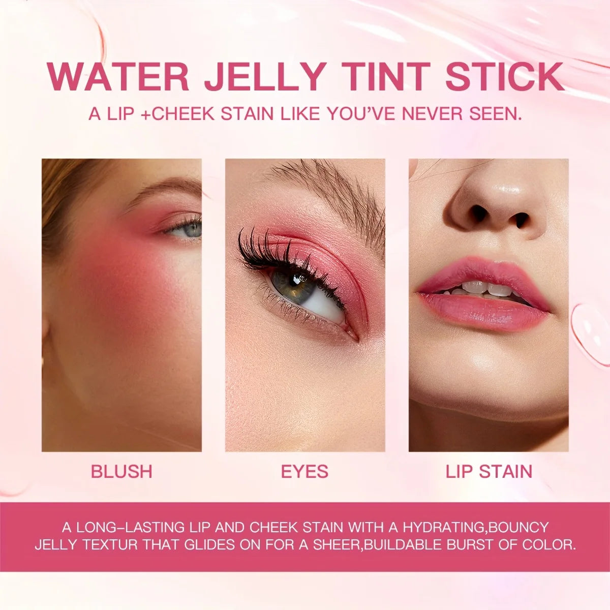 USHAS® Jelly Tint Blush Stick