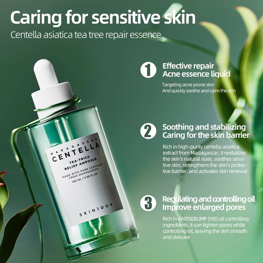 SKIN1004 Centella Ampoule Face Serum for Soothing, Hydration and Acne-Care Support