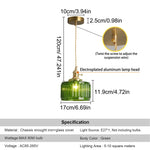 Green Crystal Pendant Chandelier