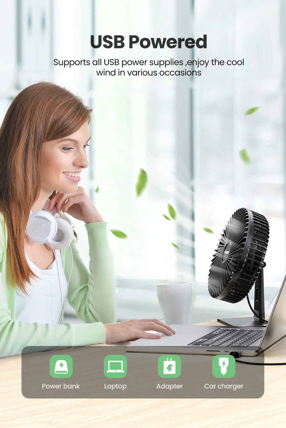 Ultra Quiet Desk Fan