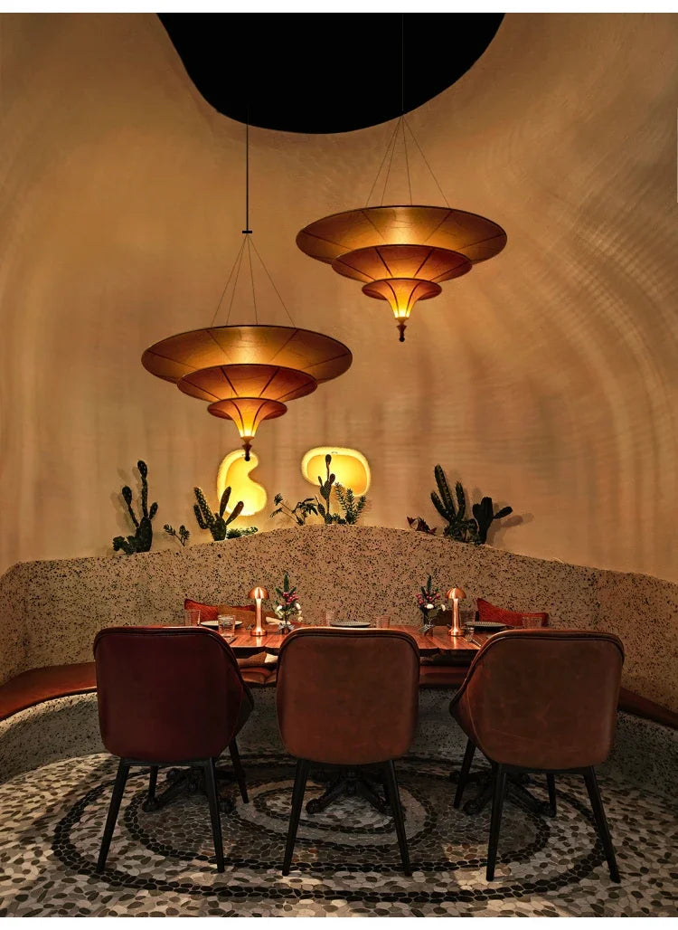 Asian Hanging Teahouse Lamp