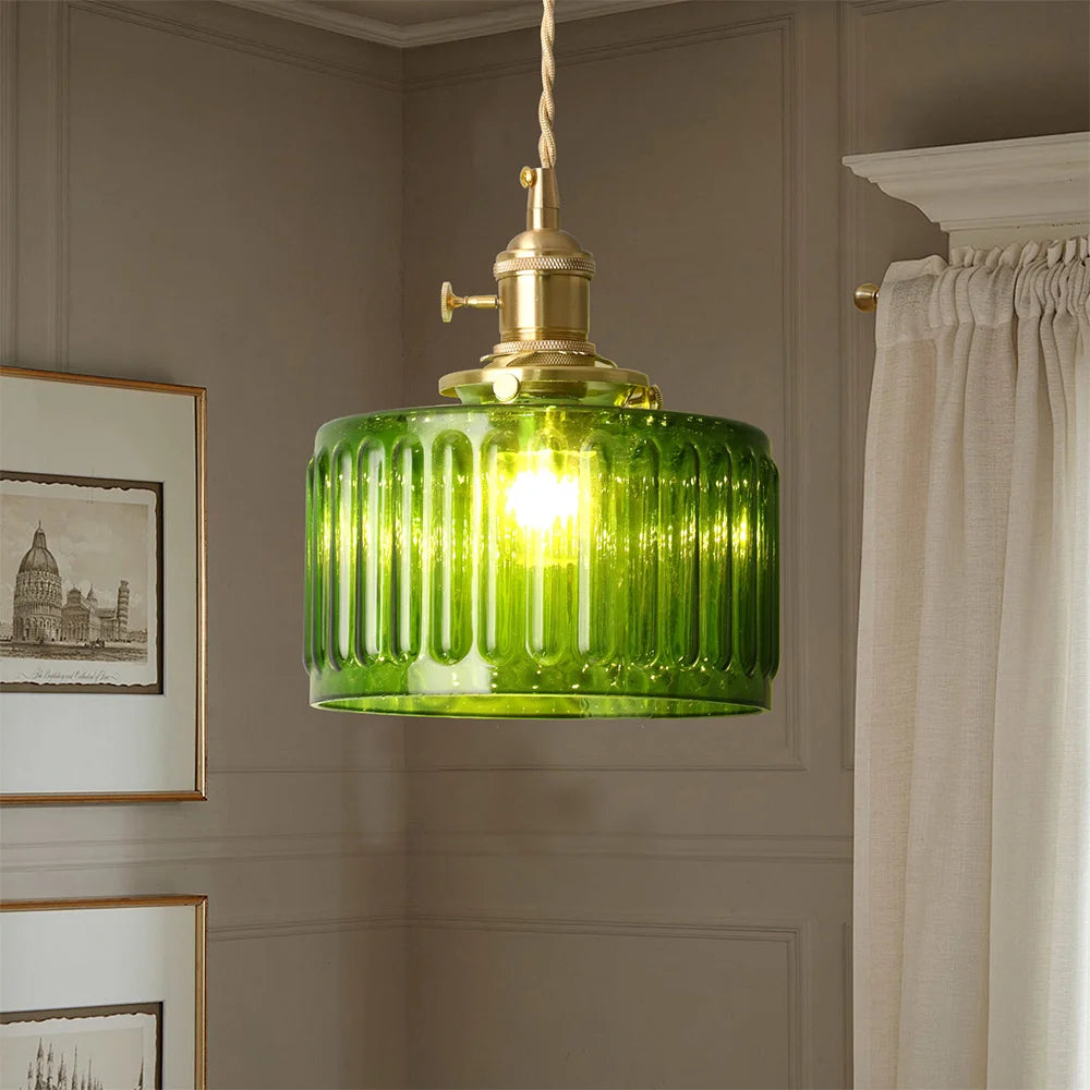 Green Crystal Pendant Chandelier
