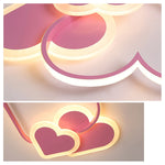 Triple Heart Ceiling Light