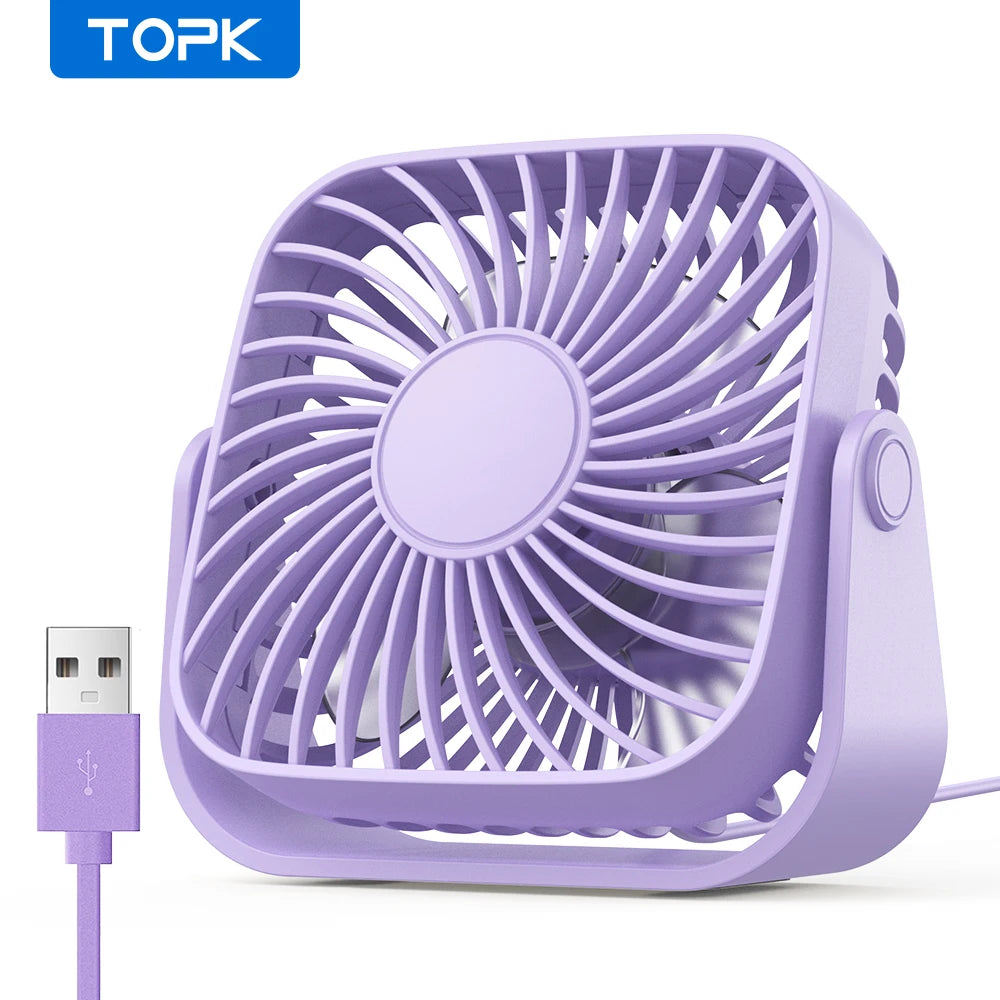 Ultra Quiet 360° Desk Fan