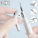 Premium Earbuds & AirPods Cleaning Pen – Metal-Tip + Microfiber Brush Tool