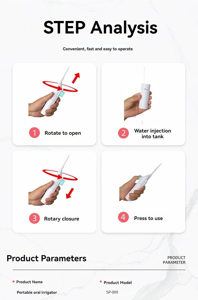 High Pressure Oral Irrigator