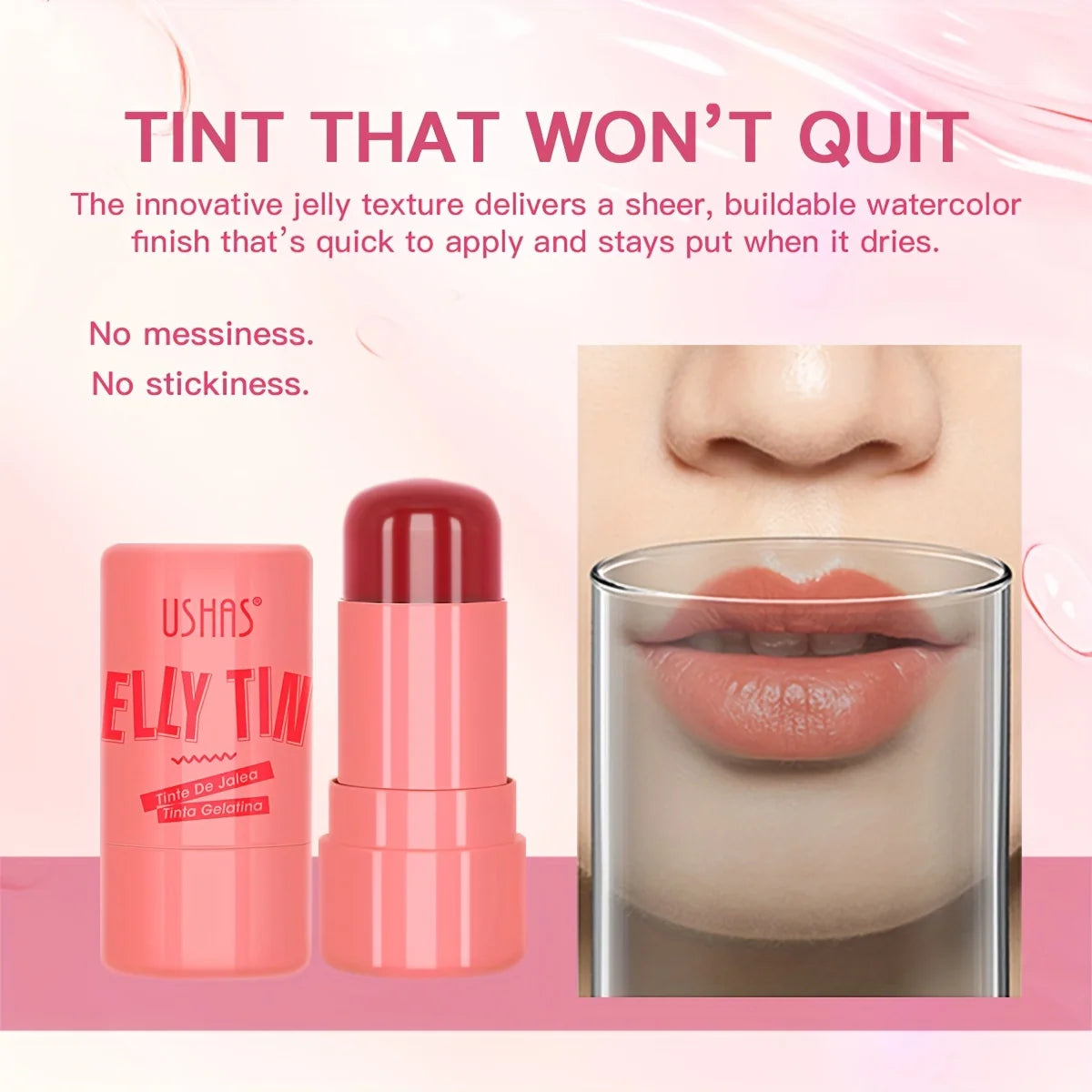 USHAS® Jelly Tint Blush Stick