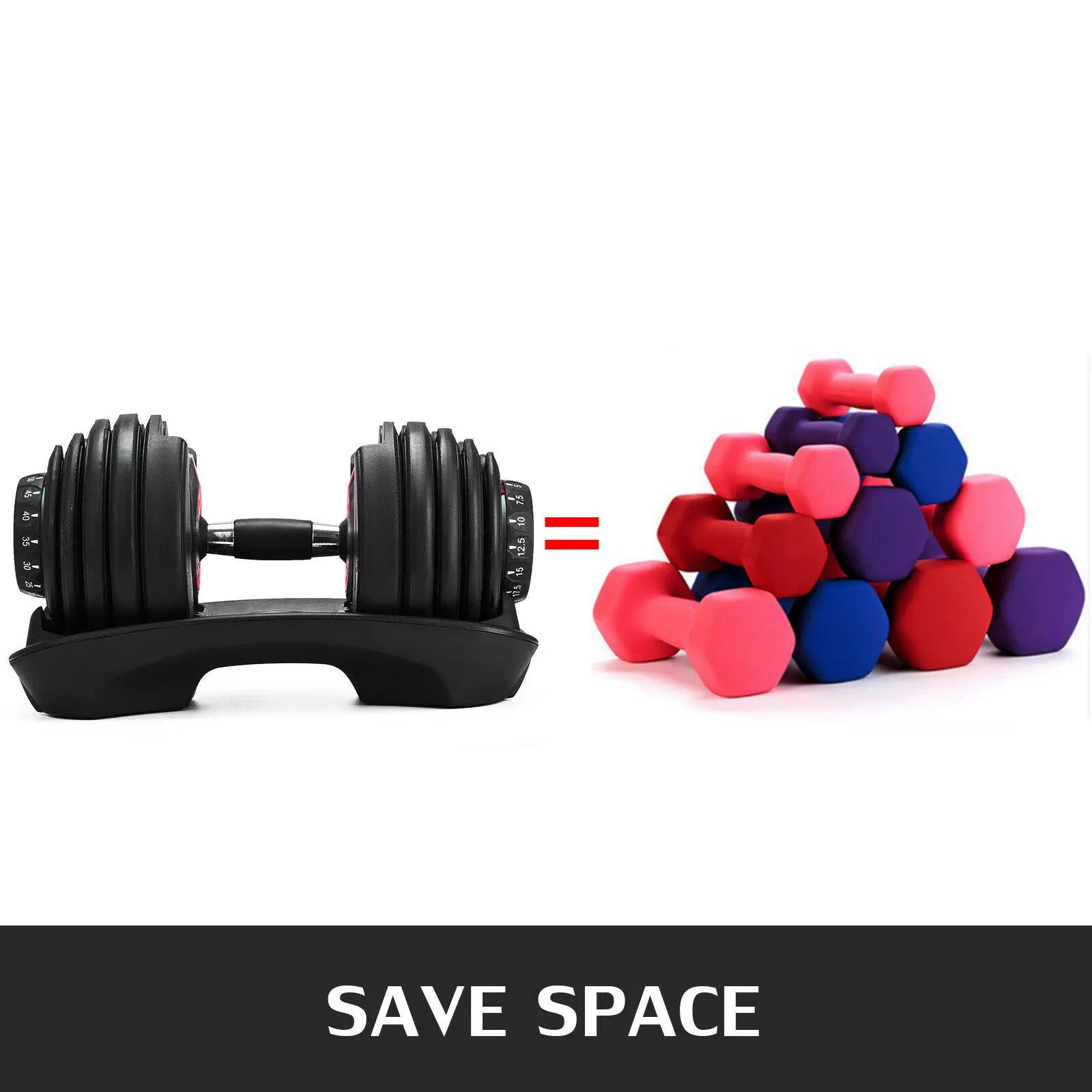 Adjustable Dumbbells Sets and Dumbbell Stand