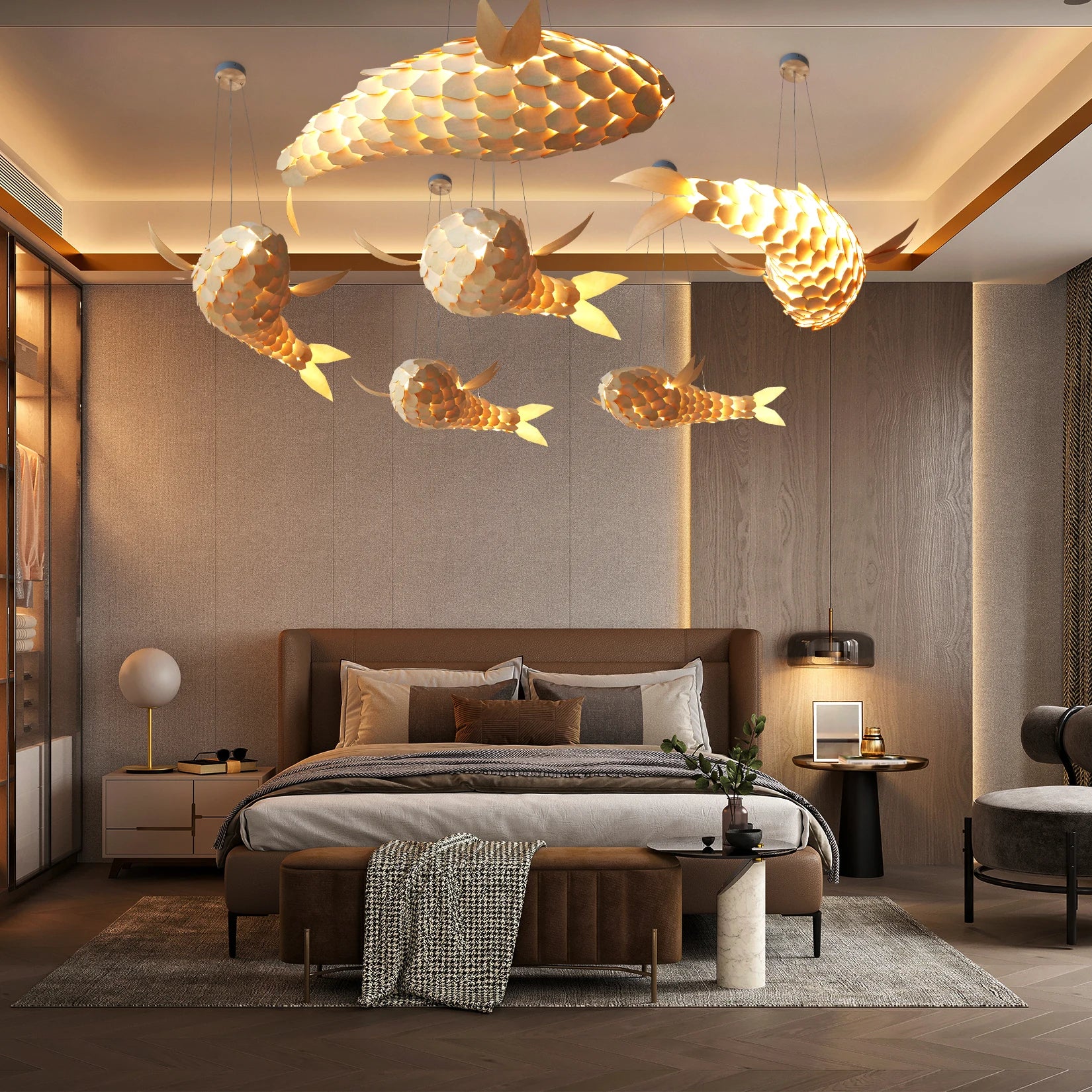 Fish-Shaped Chandelier