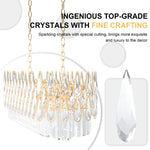 Luxury Rectangle Crystal Chandelier