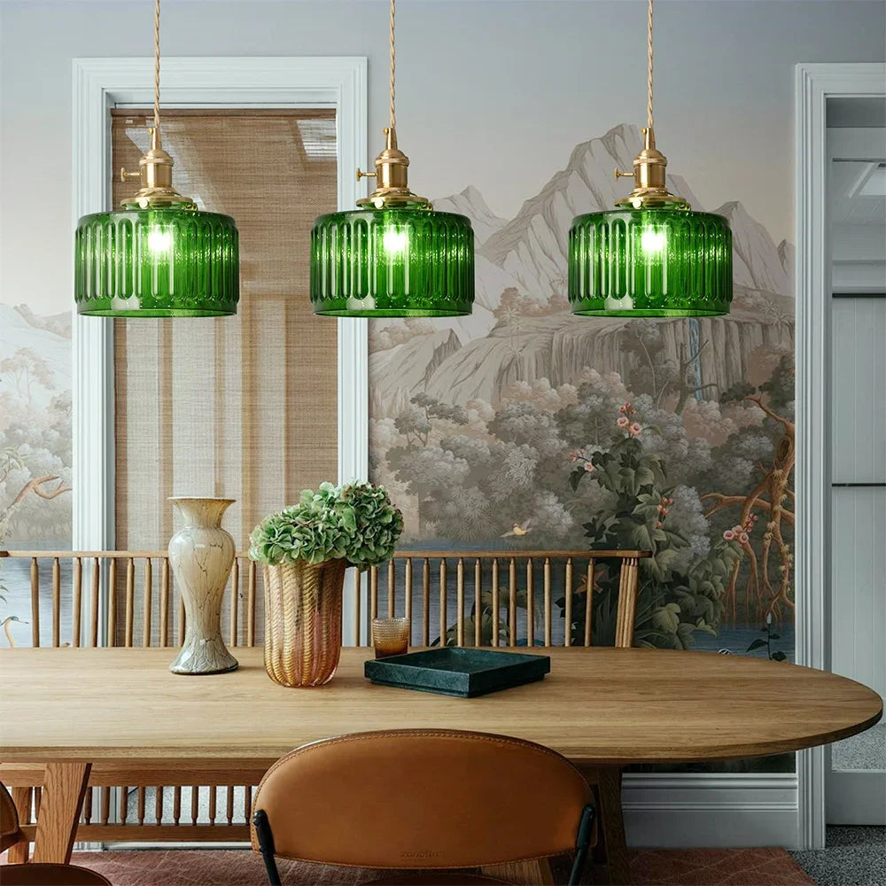 Green Crystal Pendant Chandelier