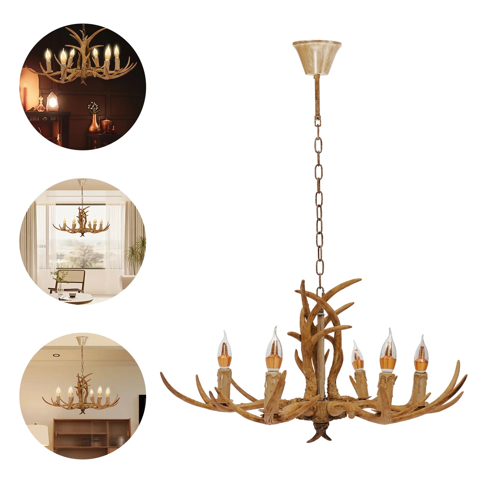 Retro Antler Chandelier
