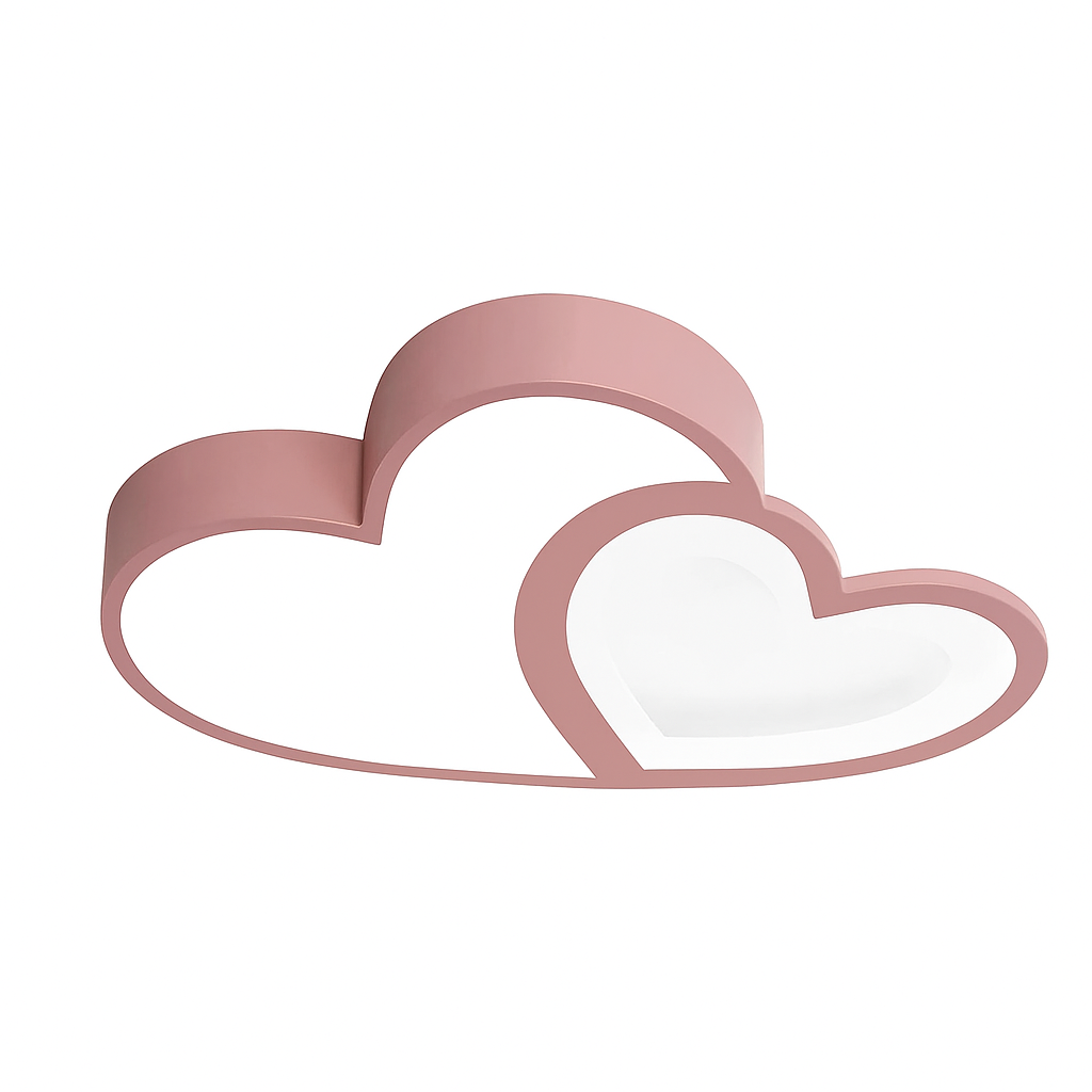 Double Heart Ceiling Light